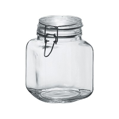 Amici Home Glass Hermetic Preserving Canning Jar Italian, Airtight Hinged  Clamp Clasp Lid, Storing And Canning Uses, Clear, 2-piece,145 Oz 1.1 Gallon  : Target