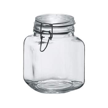 Huichuiero Kitchen Canisters Set of 6, 24 oz Airtight Glass Jars with Lids  for Food Storage