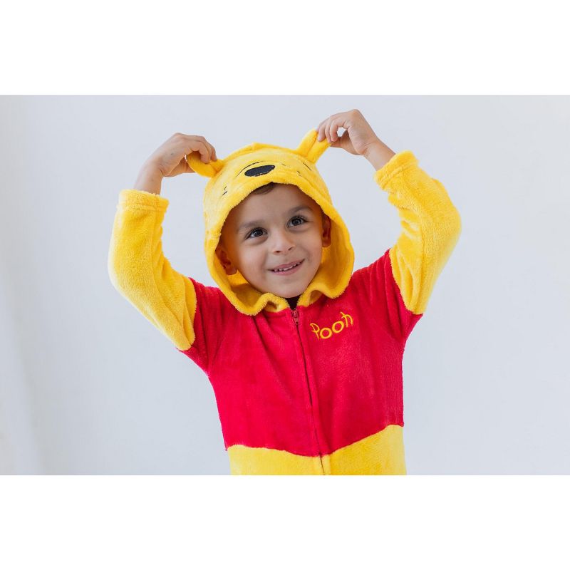 Disney Winnie the Pooh Tigger Eeyore Baby Fleece Zip Up Cosplay Costume Coverall Newborn to Big Kid, 5 of 10