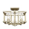 Golden Lighting Bellare 4-Light Semi-flush/Pendant in White Gold - 4 of 4