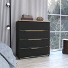 XIYUYEU 4 Drawers Dresser for Bedroom,Modern Dresser with Versatile Design,Dressers for Kids Room,Living Room,Entry and Hallway,Black/White - 2 of 4