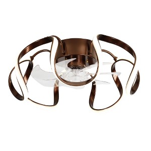 Bella Depot 20" Modern Low Profile Ceiling Fan with Dimmable Light, 6-Speed Reversible with Remote and APP Control - 1 of 4