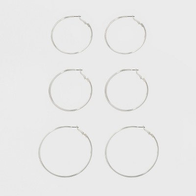 small thin hoop earrings