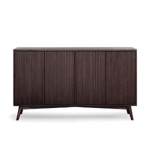 Tremolo  Modern Boho 4-Door Sideboard with Solid Wood & Contemporary Fluted Fronts - Teamson Home - 1 of 4