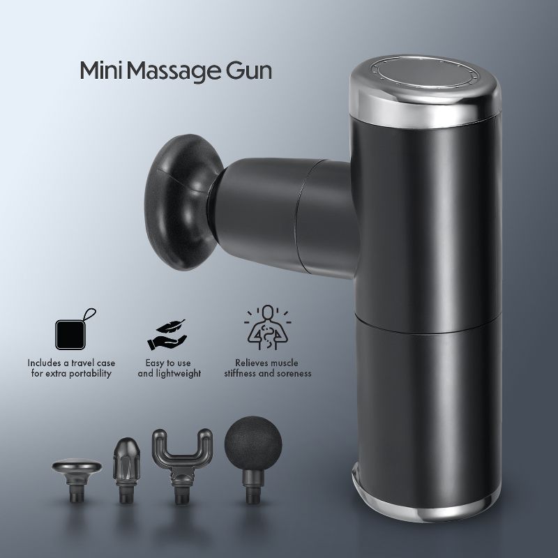 HOM Deep Tissue Mini Massage Gun - Quiet and Portable Handheld Massager for Treating Muscle Soreness, Back Pain and Body Ache, 5 of 9