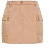 Women's Plus Size Cargo Halo Side Pockets  Mini Skirt - caramel | CITY CHIC - image 4 of 4