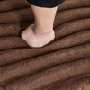 CAVINAS 22.05" Round Faux Fur Storage Ottoman with Adjustable Metal Legs,Lightweight Foot Rest,Storage Bench for Living Room,Bedroom - 4 of 4
