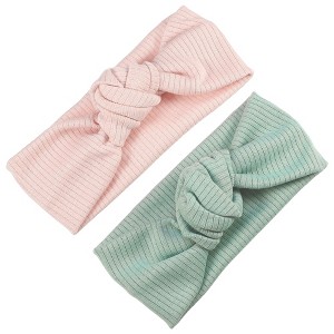 Unique Bargains Girl's Adorable Breathable Stripe Headbands 6.69"x2.95" 2 Pcs - 1 of 4
