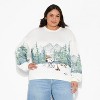 Women's Snoopy Fleece Graphic Pullover Sweatshirt - Cream - 2 of 3