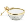 Classic Touch Gold Rim Bowl with Flower Detail Handle - 2 of 3