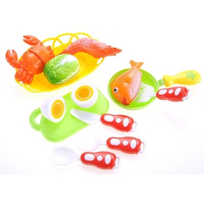 AZ  Import Seafood Cutting Food Playset