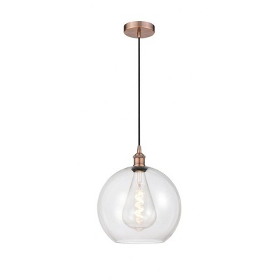 Athens - 1 Light Mini Pendant In Industrial Style-14.38 Inches Tall and 11.75 Inches Wide