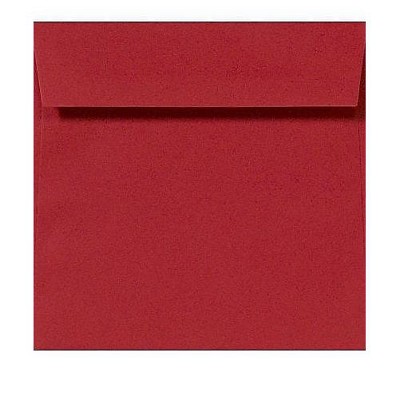 LUX 7 x 7 Square Envelopes Ruby Red LUX-8545-18-50