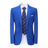Cloudstyle Men's Suit Jacket One Button Slim Fit Sport Coat Daily Black Blazer - 3 of 4