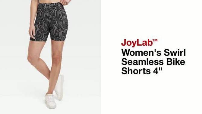 Women's Swirl Seamless Bike Shorts 4" - JoyLab™, 2 of 5, play video