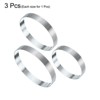 Unique Bargains 304 Stainless Steel Durable Corrosion Resistant High Temperature Resistance Cake Rings 1 Pc - 3 of 4