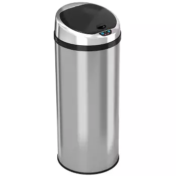 Itouchless Sensor Kitchen Trash Can With Absorbx Odor Filter Gallon Silver Stainless Steel Target