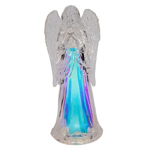 Kurt Adler 10.5-Inch Battery Operated Lighted Acrylic Praying Angel - 1 of 4