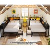 Aheaplus Reversible Daybed with Bookcase and Drawer, Corner Bed Frame with Sliding Door - 3 of 4
