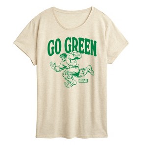 Women's - Marvel - Go Green Short Sleeve Graphic T-Shirt - 1 of 3