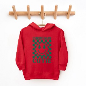 The Juniper Shop Christmas Cutie Checkered Toddler Graphic Hoodie - 1 of 3
