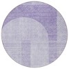 Lavender And Purple Geometric Washable Indoor Outdoor Area Rug - 4 of 4
