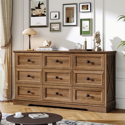 Farmhouse Wood Dresser for Bedroom