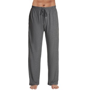 #followme Super Soft Men's Knit Pajama Pants with Pockets - Mens PJ Bottoms - 1 of 3
