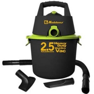 Koblenz Wet/Dry Vacuum WD-2.5 K US - 1304.97 W Motor - 2.50 gal Water Tank Capacity - Crevice Tool, Hose, Pick-up Tool - 70.87" Hose Length