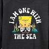 Women's - SpongeBob SquarePants - I'am One With The Sea Lightweight French Terry Wide Neck Long Sleeve Shirt - 2 of 4