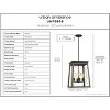 Urban Ambiance Luxury Industrial Chandelier 20.125''H x 15.5''W,  Olde Bronze Finish,  Berkeley Collection, UHP3906 - 3 of 4