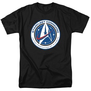 Star Trek Discovery Starfleet Command Adult T-Shirt Black - 1 of 4