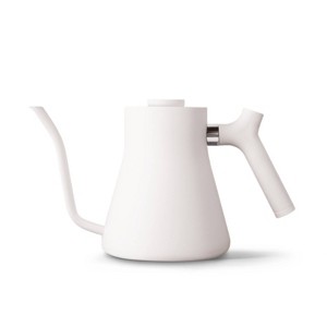 Fellow 1L Stagg Stovetop Kettle Matte White: Stainless Steel Handle & Lid, 33.8 oz Capacity, Washable with Soap & Water - 1 of 4