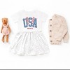 The Juniper Shop USA Checkered Lightning Infant Dress - 12M - White Spot - 3 of 4