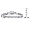 Guili Sterling Silver CZ Bracelet in White, Pink, or Blue—Classic, Sparkling, and Perfect for a Glamorous Touch to Any Look. - 4 of 4