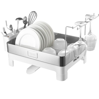 Better Houseware Extra-large Metallic Folding Dish Rack : Target