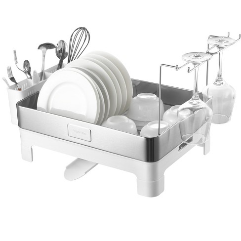 simplehuman Compact Stainless Steel Frame Dish Rack