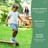Acadia Outdoor Balance Beam for Kids: Set of 2 Acacia Wood Montessori Toy for Gross Motor Skills | Toddler Balancing Beams for Outdoor Obstacle Course - 3 of 4