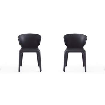 Set of 2 Conrad Faux Leather Dining Chairs - Manhattan Comfort