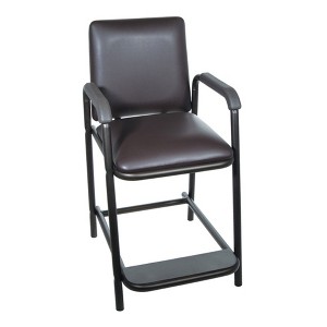 Drive Medical Water Resistant Elderly Senior Hip Surgery Patient Recovery Shower Bathing High Chair for Hospice, Nursing Homes, and Hospitals, Brown - 1 of 4