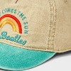 Boys' The Beatles Rainbow Baseball Hat - Beige: Cotton Twill, Adjustable Snap Closure, Midweight Fabric - 3 of 3
