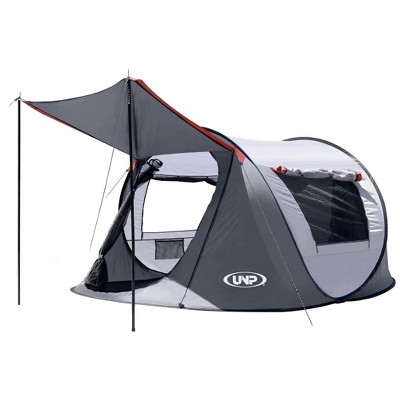 Anybear 3 Person Pop-up Tent Gray with 2 Doors for Camping Hiking