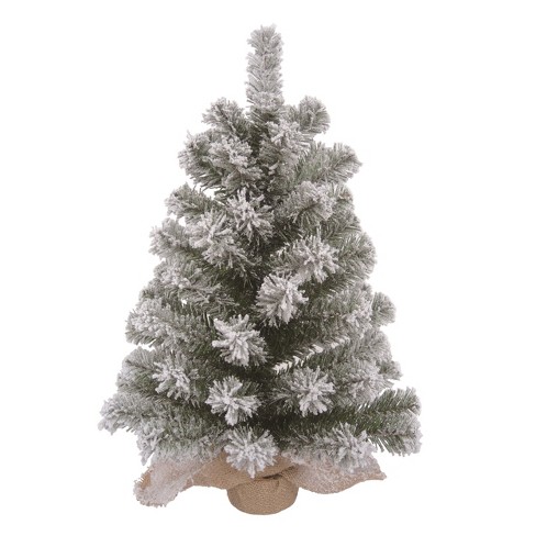 Transpac Artificial 24 in. Multicolor Christmas Snow Colorado Tree with Stand - image 1 of 2