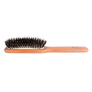 Bass Brushes - Men's Hair Brush with 100% Pure Bass Premium Natural Boar Bristle + Nylon Pin Natural Wood Handle 7 Row Cushion Style Oak Wood - 1 of 4