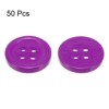 Unique Bargains Resin Craft Snap Round Flat 4-Hole Sewing Buttons 50 Pcs - 3 of 4