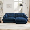 NicBex Couches for Living Room Oversized 2-Seater Sofa Couch Comfort Velvet Upholstered Sofa With Pillows and Bolstered Armrests for Bedroom - 3 of 4