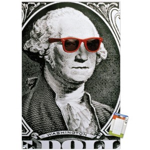 Trends International George Washington - Dollar Glasses Unframed Wall Poster Prints - 1 of 4