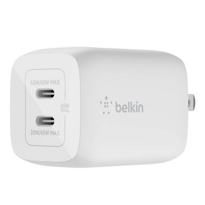 Belkin 2-Port 65W USB-C Power Delivery Wall Charger