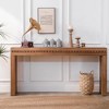 Dexmalle 64" Wooden Console Table Decorated with Wooden Balls - 2 of 4