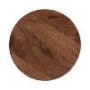 Kate and Laurel Solbrett Wood Drink Table, 10x10x22, Walnut Brown - 4 of 4